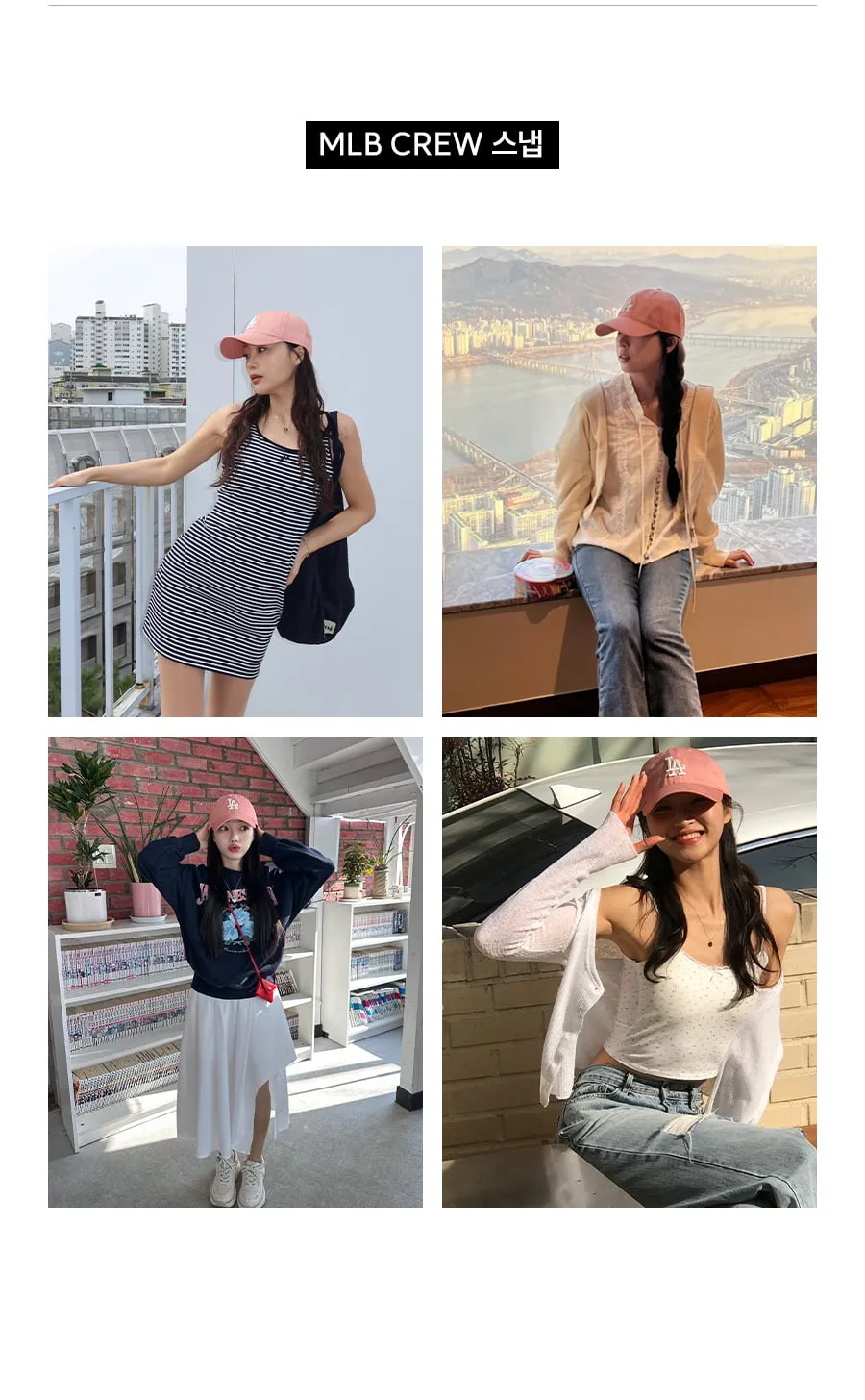 JuzBeauty_JuzBeautyMalaysia_JuzPretty_Authentic_Kbeauty_Malaysia_Skin_Care_Cosmetics_K-beauty_Health_Care_korean_streetwear_MLB Ace Unstructured Ball Cap 3ACP6601N 帽2