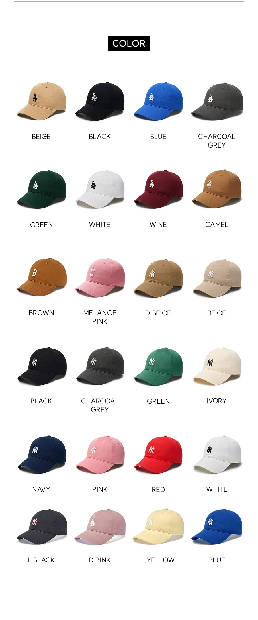 JuzBeauty_JuzBeautyMalaysia_JuzPretty_Authentic_Kbeauty_Malaysia_Skin_Care_Cosmetics_K-beauty_Health_Care_korean_streetwear_MLB Rookie Unstructured Ball Cap 3ACP7701N 帽4