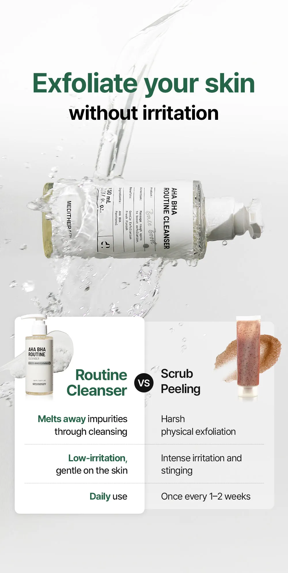 JuzBeauty_JuzBeautyMalaysia_JuzPretty_Authentic_Kbeauty_Malaysia_Skin_Care_Cosmetics_K-beauty_Health_Care_korean_streetwear_MEDITHERAPY AHA BHA Routine Cleanser 果酸水杨酸焕肤洁面乳7