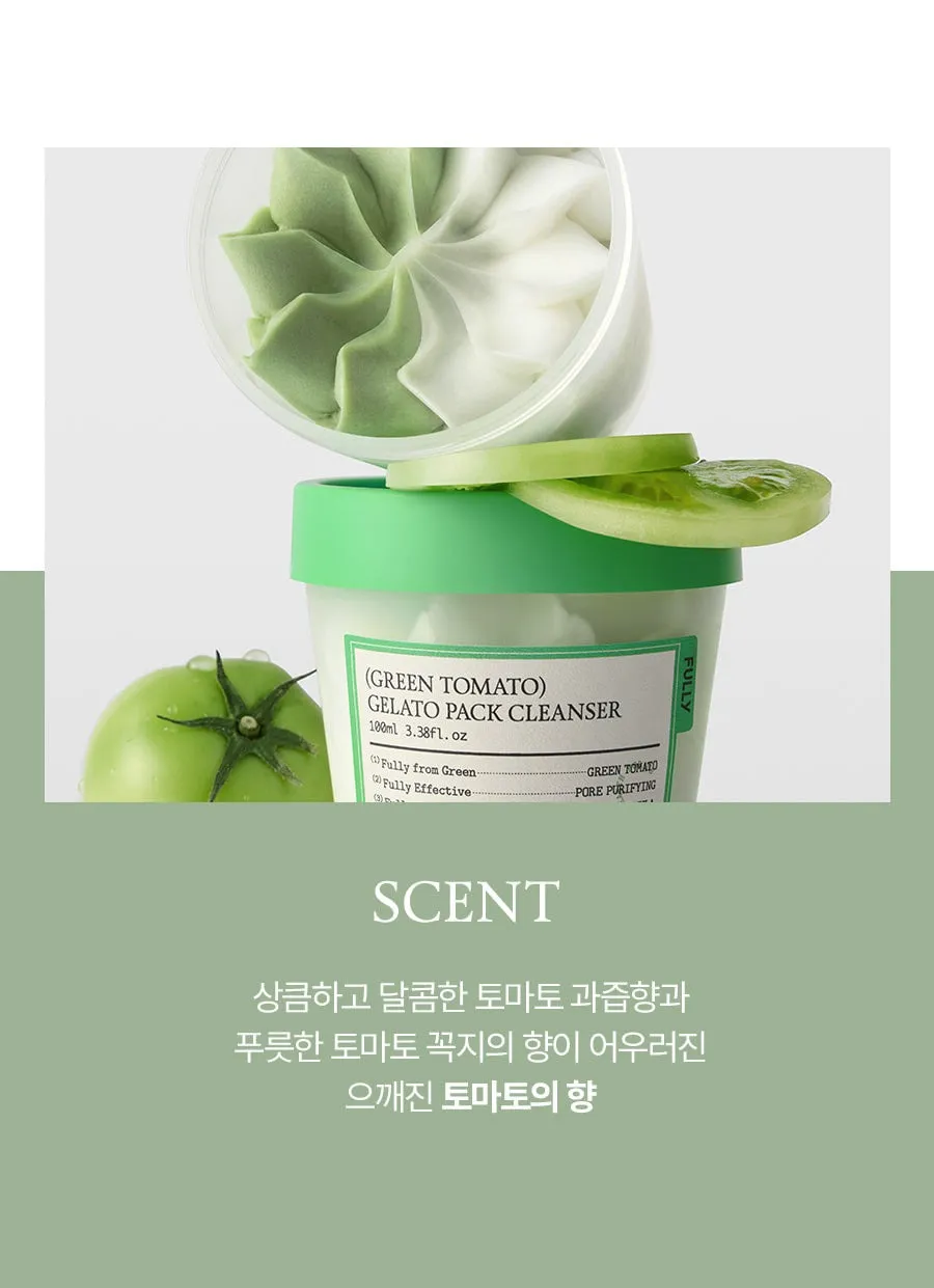 JuzBeauty_JuzBeautyMalaysia_JuzPretty_Authentic_Kbeauty_Malaysia_Skin_Care_Cosmetics_K-beauty_Health_Care_korean_streetwear_FULLY Green Tomato Gelato Pack Cleanser 绿番茄面膜洁面二合一1