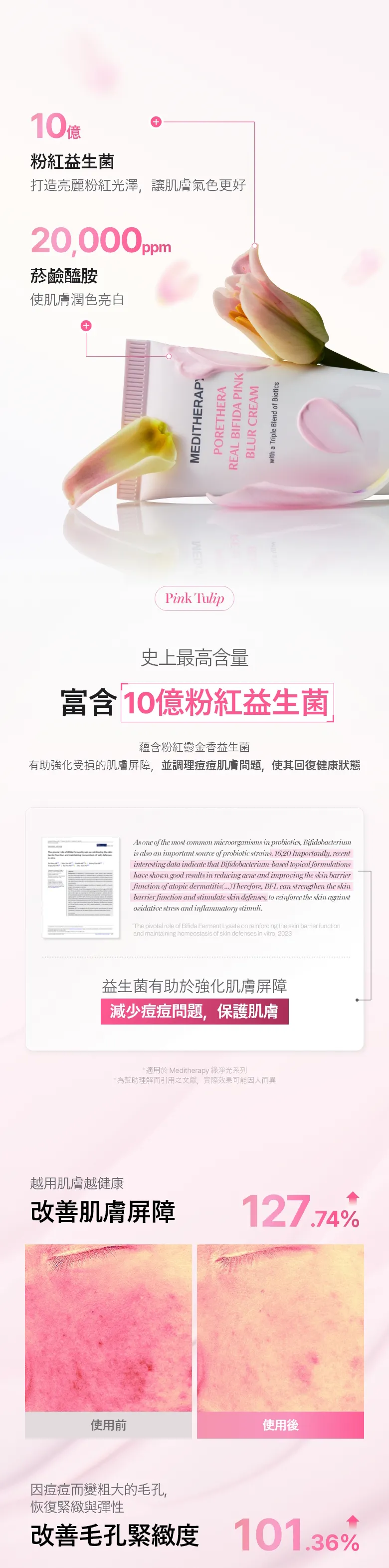 JuzBeauty_JuzBeautyMalaysia_JuzPretty_Authentic_Kbeauty_Malaysia_Skin_Care_Cosmetics_K-beauty_Health_Care_korean_streetwear_MEDITHERAPY Porethera Real Bifida Pink Blur Cream 粉红柔肤霜19