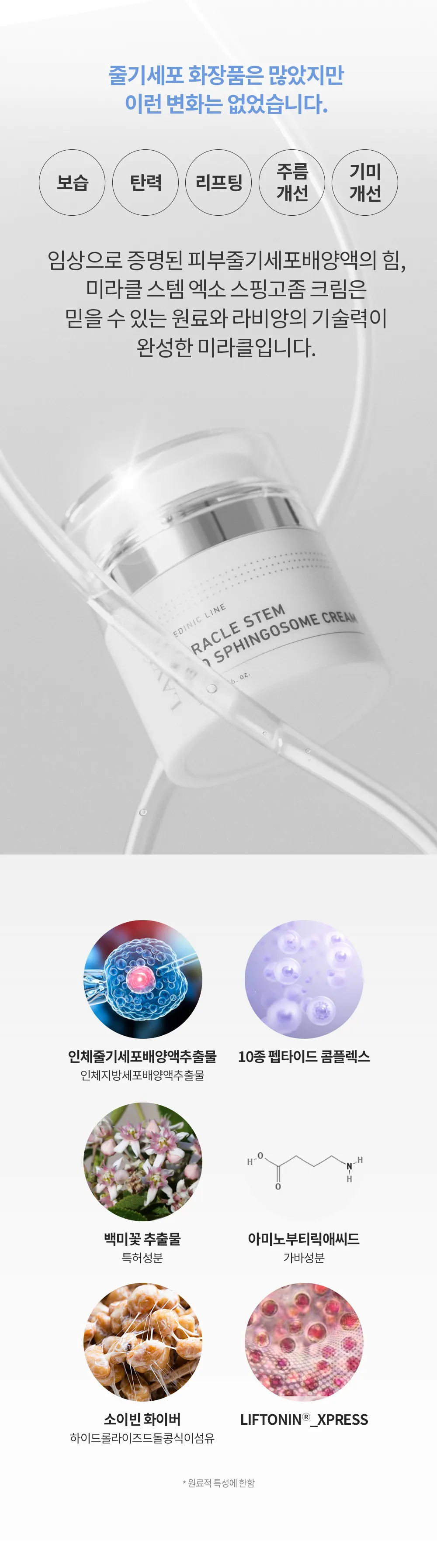 JuzBeauty_JuzBeautyMalaysia_JuzPretty_Authentic_Kbeauty_Malaysia_Skin_Care_Cosmetics_K-beauty_Health_Care_korean_streetwear_LAVIEN Medinic Line Miracle Stem Exo Sphingosome Cream 奇迹干细胞外泌体神经鞘氨醇修护面霜15
