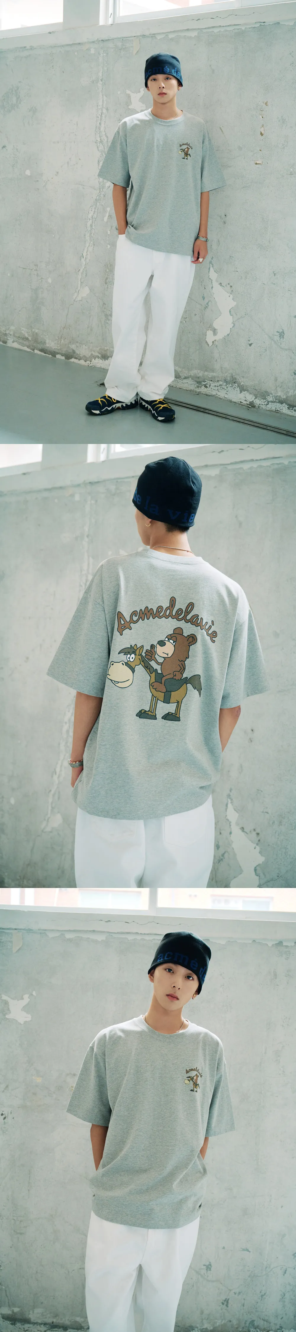 JuzBeauty_JuzBeautyMalaysia_JuzPretty_Authentic_Kbeauty_Malaysia_Skin_Care_Cosmetics_K-beauty_Health_Care_korean_streetwear_ADLV Horse Rider Short Sleeve T-Shirt Tee 上衣1