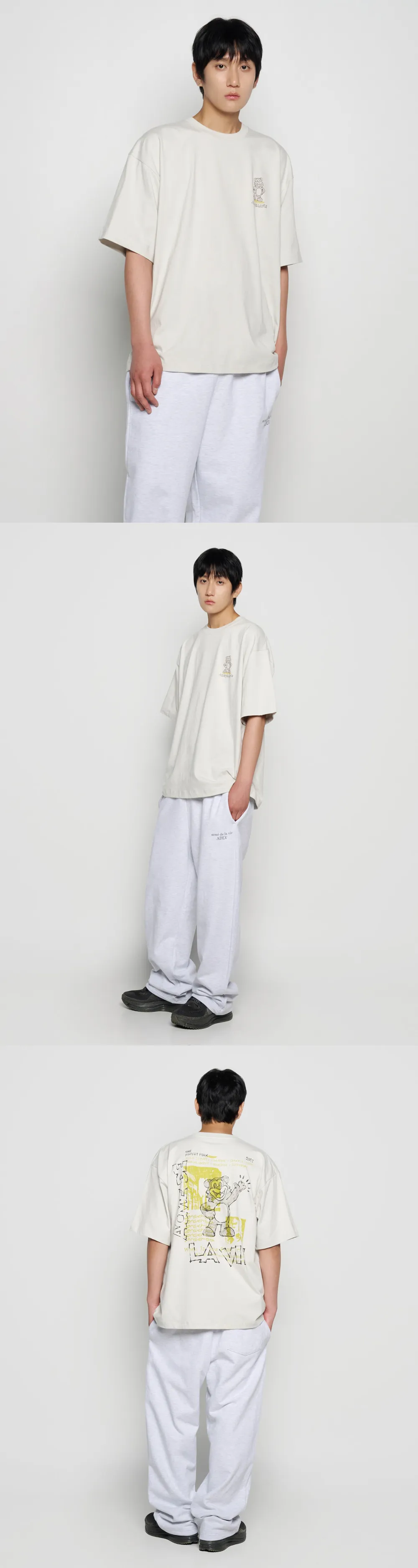 JuzBeauty_JuzBeautyMalaysia_JuzPretty_Authentic_Kbeauty_Malaysia_Skin_Care_Cosmetics_K-beauty_Health_Care_korean_streetwear_ADLV Hello AC Bear Short Sleeve T-Shirt Tee 上衣3