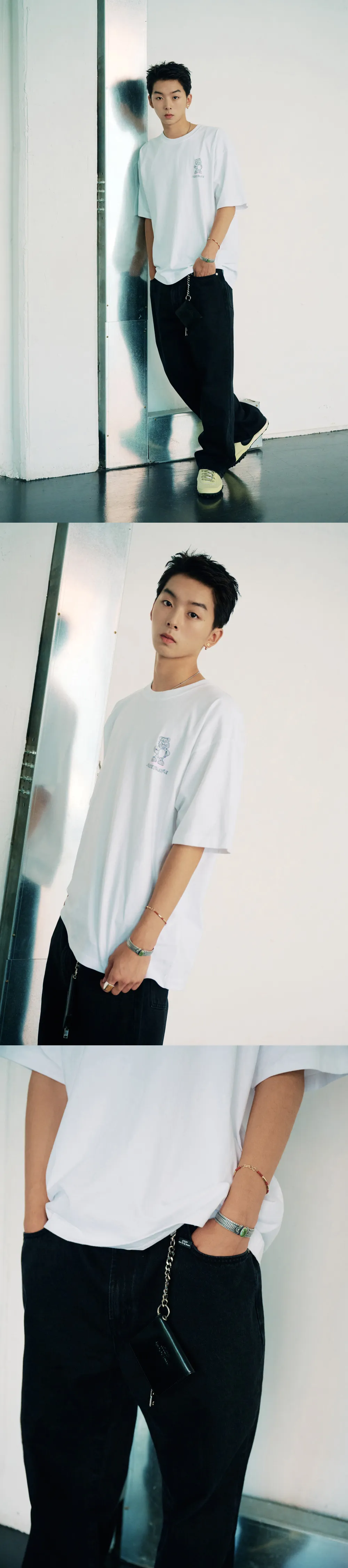 JuzBeauty_JuzBeautyMalaysia_JuzPretty_Authentic_Kbeauty_Malaysia_Skin_Care_Cosmetics_K-beauty_Health_Care_korean_streetwear_ADLV Hello AC Bear Short Sleeve T-Shirt Tee 上衣2