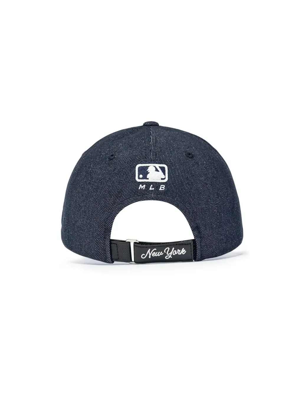 JuzBeauty_JuzBeautyMalaysia_JuzPretty_Authentic_Kbeauty_Malaysia_Skin_Care_Cosmetics_K-Beauty_Health_Care_korean_streetwear_US_Luxury_MLB Vintage Denim Curve Logo Unstructured Ball Cap 3ACPV196N 帽10