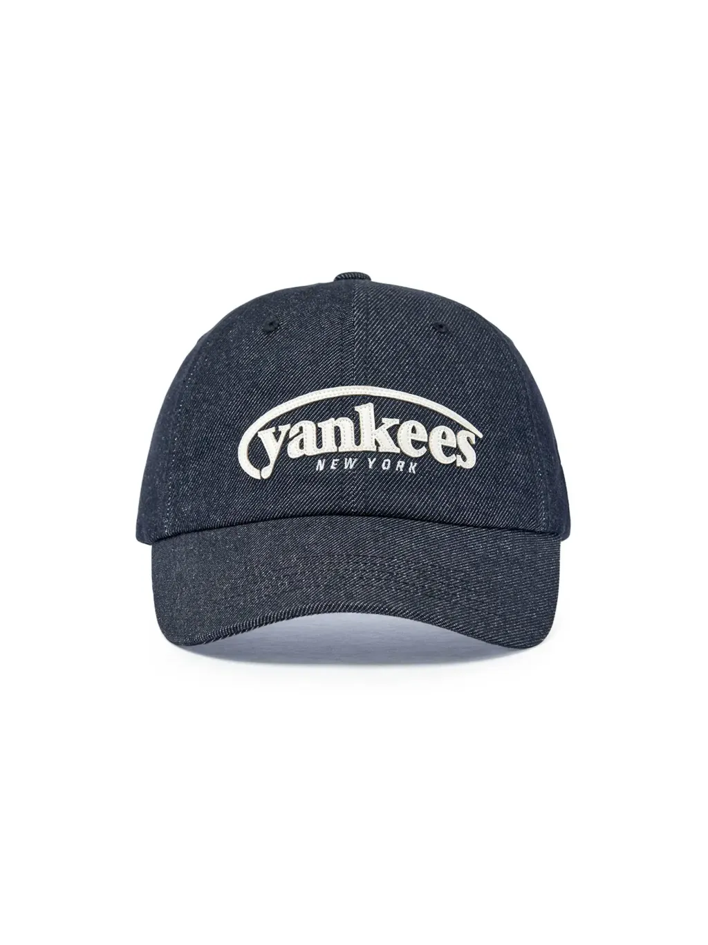 JuzBeauty_JuzBeautyMalaysia_JuzPretty_Authentic_Kbeauty_Malaysia_Skin_Care_Cosmetics_K-Beauty_Health_Care_korean_streetwear_US_Luxury_MLB Vintage Denim Curve Logo Unstructured Ball Cap 3ACPV196N 帽12