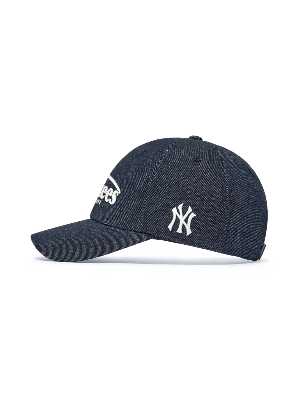 JuzBeauty_JuzBeautyMalaysia_JuzPretty_Authentic_Kbeauty_Malaysia_Skin_Care_Cosmetics_K-Beauty_Health_Care_korean_streetwear_US_Luxury_MLB Vintage Denim Curve Logo Unstructured Ball Cap 3ACPV196N 帽4