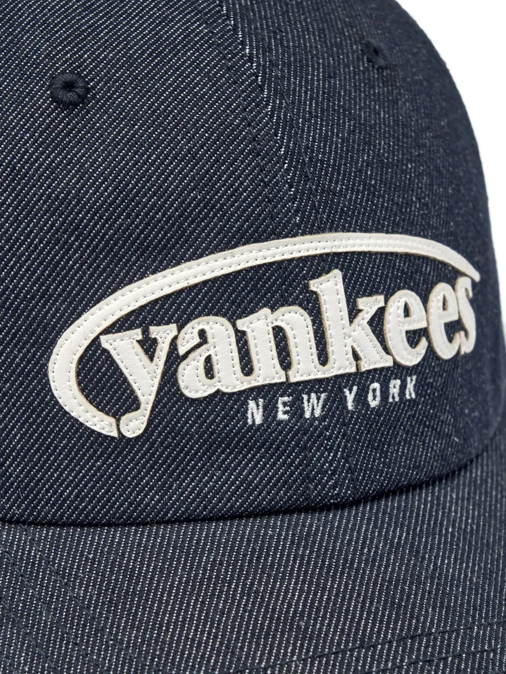 JuzBeauty_JuzBeautyMalaysia_JuzPretty_Authentic_Kbeauty_Malaysia_Skin_Care_Cosmetics_K-Beauty_Health_Care_korean_streetwear_US_Luxury_MLB Vintage Denim Curve Logo Unstructured Ball Cap 3ACPV196N 帽15