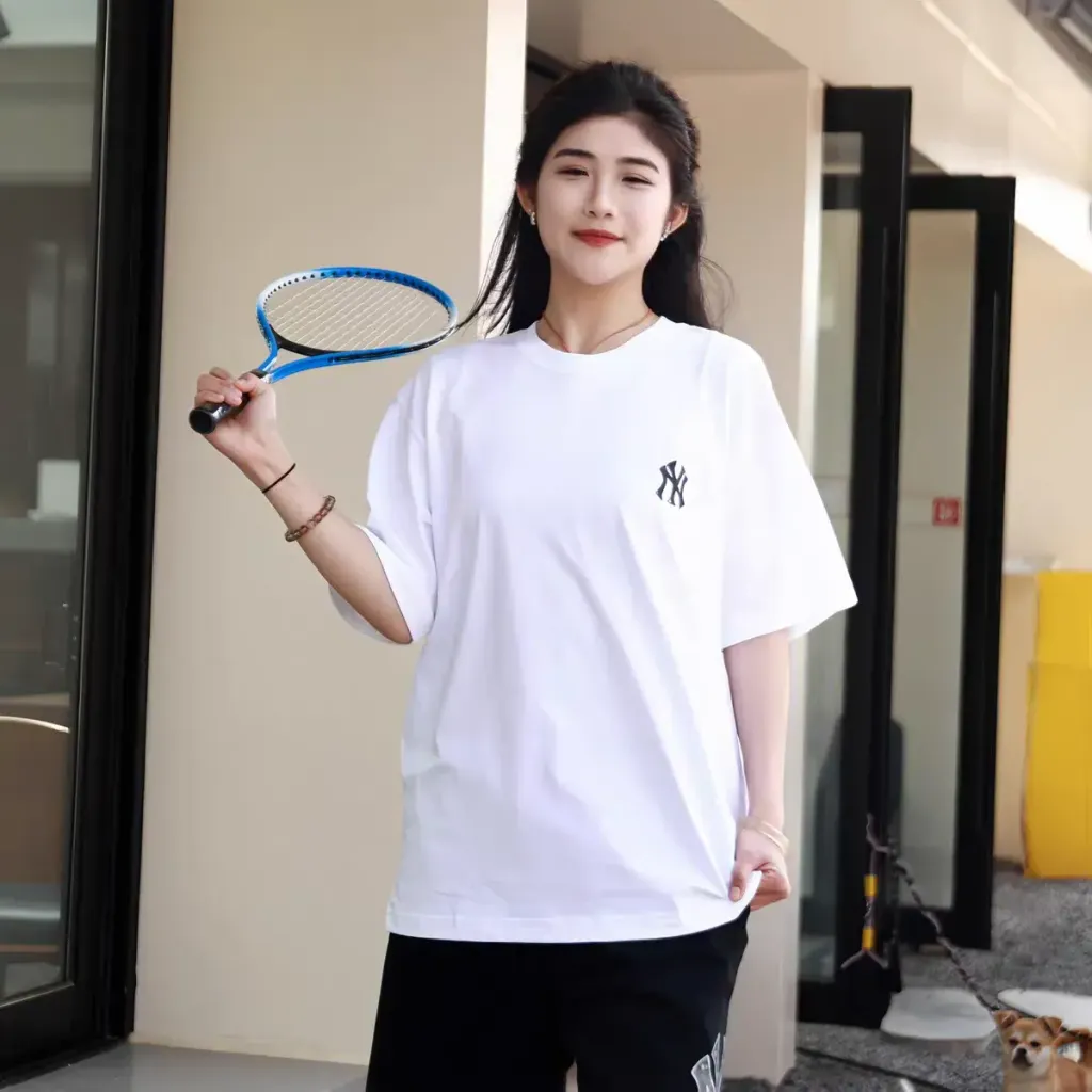 JuzBeauty_JuzBeautyMalaysia_JuzPretty_Authentic_Kbeauty_Malaysia_Skin_Care_Cosmetics_K-Beauty_Health_Care_korean_streetwear_US_Luxury_MLB Basic Simple Street Logo Overfit Short Sleeve T-Shirt Tee 3ATSB0463 上衣15