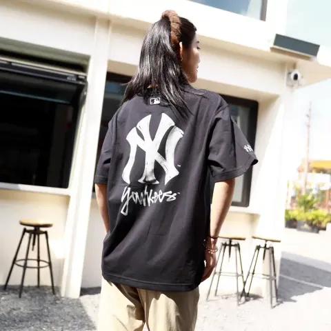 JuzBeauty_JuzBeautyMalaysia_JuzPretty_Authentic_Kbeauty_Malaysia_Skin_Care_Cosmetics_K-Beauty_Health_Care_korean_streetwear_US_Luxury_MLB Basic Simple Street Logo Overfit Short Sleeve T-Shirt Tee 3ATSB0463 上衣16