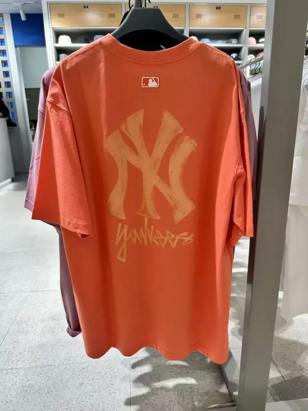 JuzBeauty_JuzBeautyMalaysia_JuzPretty_Authentic_Kbeauty_Malaysia_Skin_Care_Cosmetics_K-Beauty_Health_Care_korean_streetwear_US_Luxury_MLB Basic Simple Street Logo Overfit Short Sleeve T-Shirt Tee 3ATSB0463 上衣10