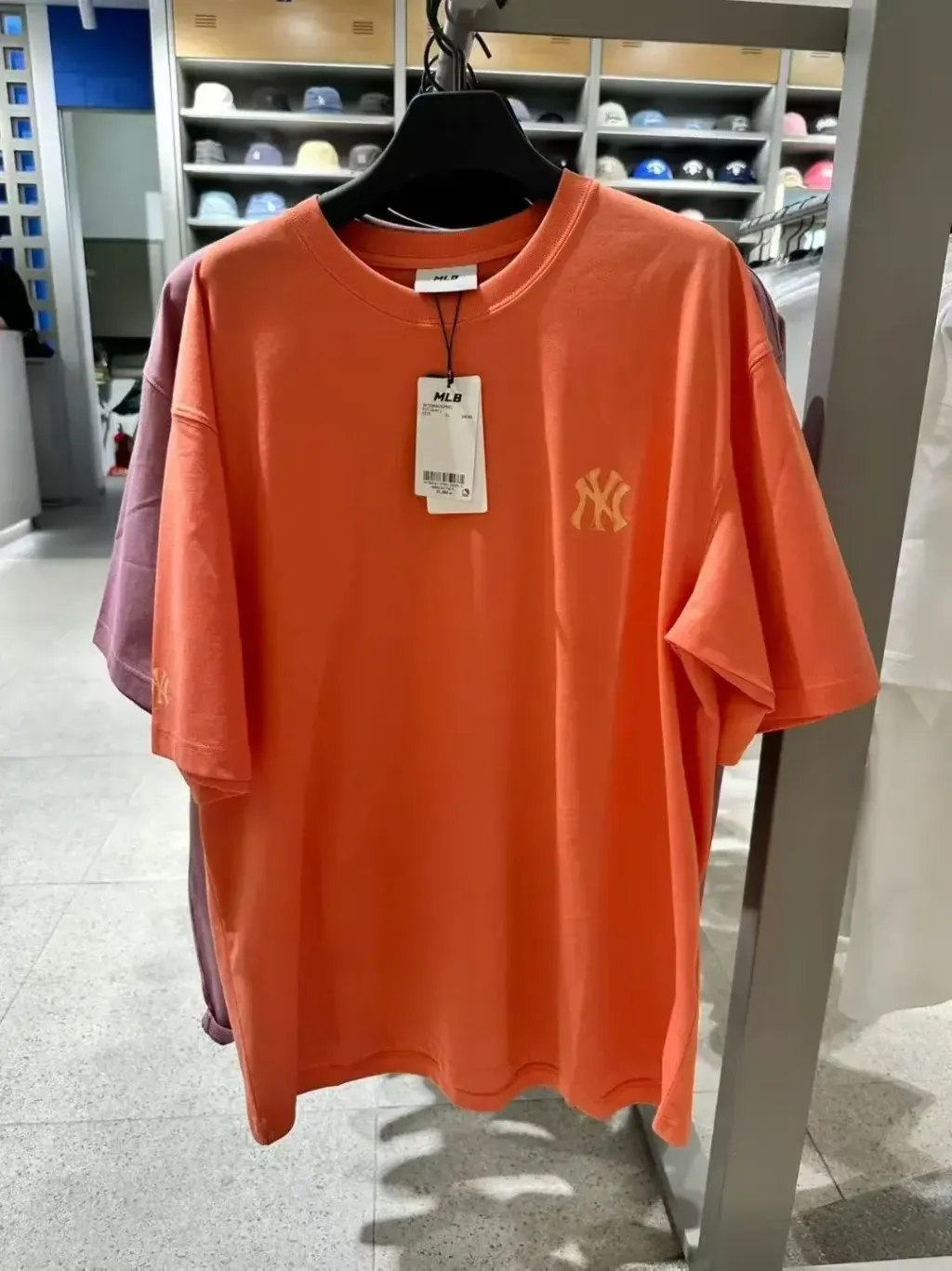 JuzBeauty_JuzBeautyMalaysia_JuzPretty_Authentic_Kbeauty_Malaysia_Skin_Care_Cosmetics_K-Beauty_Health_Care_korean_streetwear_US_Luxury_MLB Basic Simple Street Logo Overfit Short Sleeve T-Shirt Tee 3ATSB0463 上衣9
