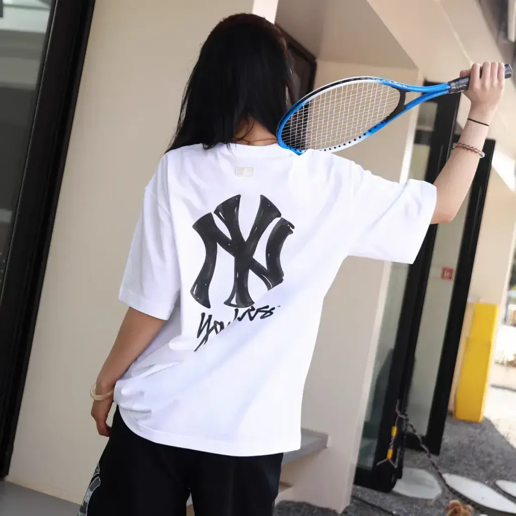 JuzBeauty_JuzBeautyMalaysia_JuzPretty_Authentic_Kbeauty_Malaysia_Skin_Care_Cosmetics_K-Beauty_Health_Care_korean_streetwear_US_Luxury_MLB Basic Simple Street Logo Overfit Short Sleeve T-Shirt Tee 3ATSB0463 上衣14