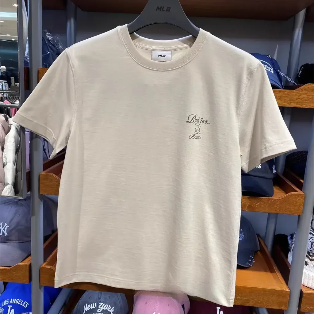 JuzBeauty_JuzBeautyMalaysia_JuzPretty_Authentic_Kbeauty_Malaysia_Skin_Care_Cosmetics_K-Beauty_Health_Care_korean_streetwear_US_Luxury_MLB Sheriff Small Lettering Logo Regular Fit Short Sleeve T-Shirt Tee 3ATSB8163 上衣4