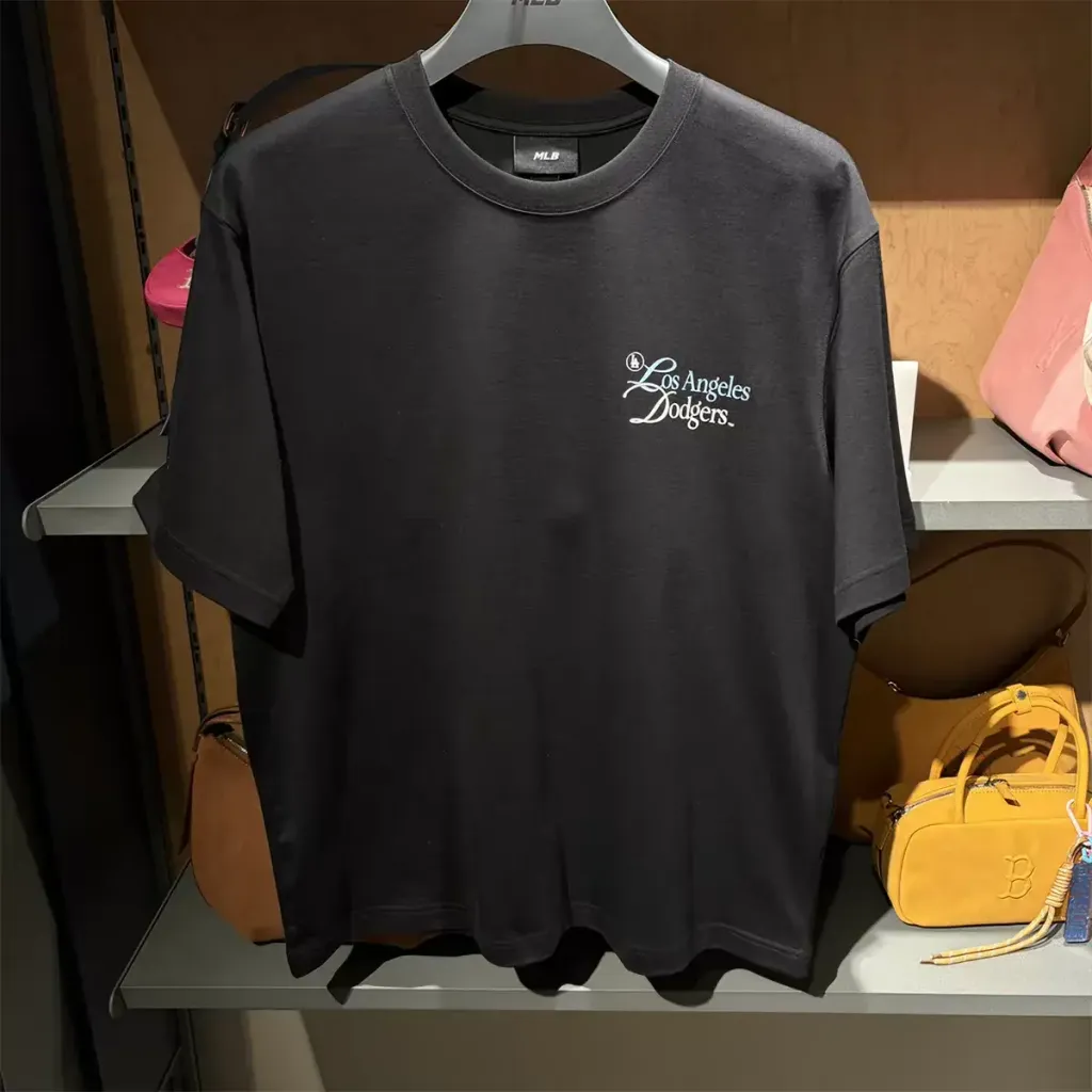 JuzBeauty_JuzBeautyMalaysia_JuzPretty_Authentic_Kbeauty_Malaysia_Skin_Care_Cosmetics_K-Beauty_Health_Care_korean_streetwear_US_Luxury_MLB Sheriff Lettering Semi-Overfit Short Sleeve T-Shirt Tee 3ATSB8263 上衣10