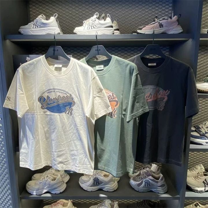 JuzBeauty_JuzBeautyMalaysia_JuzPretty_Authentic_Kbeauty_Malaysia_Skin_Care_Cosmetics_K-Beauty_Health_Care_korean_streetwear_US_Luxury_MLB Vintage Washed Graphic Short Sleeve T-Shirt Tee 3ATSV1463 上衣9