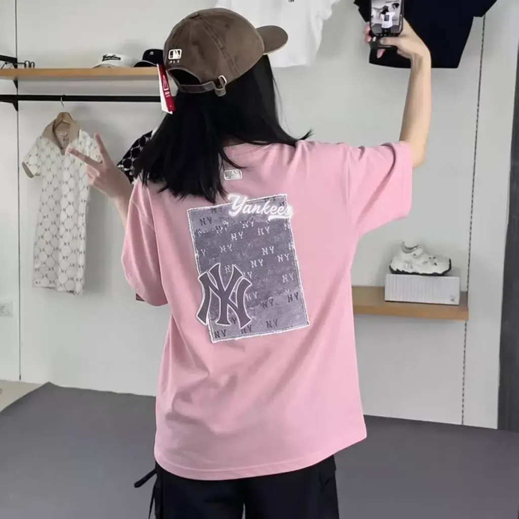 JuzBeauty_JuzBeautyMalaysia_JuzPretty_Authentic_Kbeauty_Malaysia_Skin_Care_Cosmetics_K-Beauty_Health_Care_korean_streetwear_US_Luxury_MLB Vintage Denim-Like Monotiv Overfit Short Sleeve T-Shirt Tee 3ATSM0763 上衣12