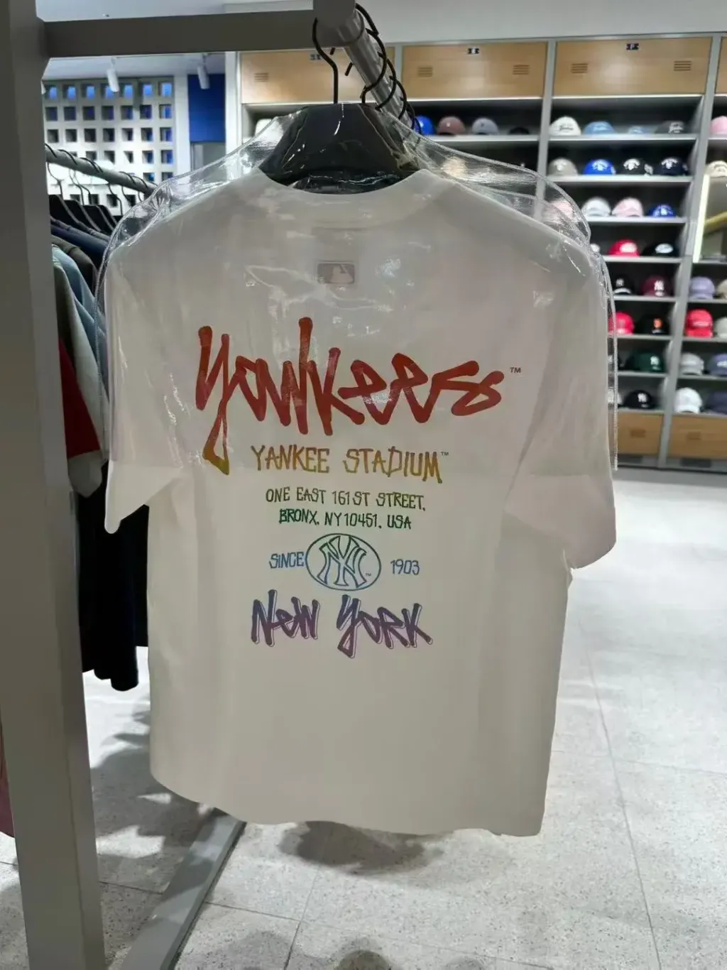 JuzBeauty_JuzBeautyMalaysia_JuzPretty_Authentic_Kbeauty_Malaysia_Skin_Care_Cosmetics_K-Beauty_Health_Care_korean_streetwear_US_Luxury_MLB Basic Street Color Letter Overfit Short Sleeve T-Shirt Tee 3ATSB1563 上衣6