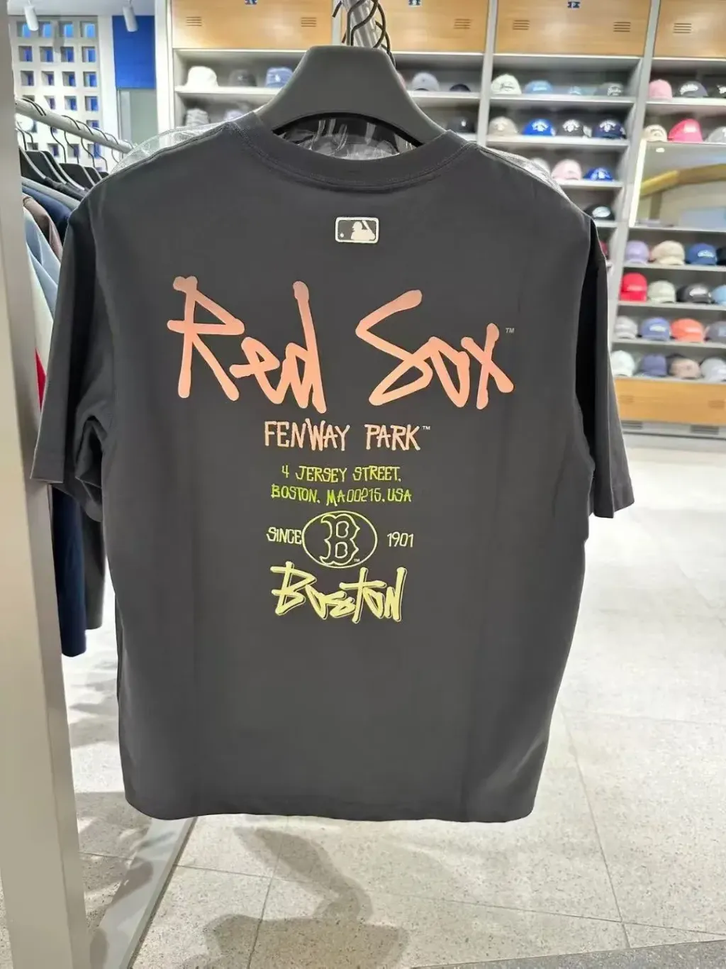 JuzBeauty_JuzBeautyMalaysia_JuzPretty_Authentic_Kbeauty_Malaysia_Skin_Care_Cosmetics_K-Beauty_Health_Care_korean_streetwear_US_Luxury_MLB Basic Street Color Letter Overfit Short Sleeve T-Shirt Tee 3ATSB1563 上衣10