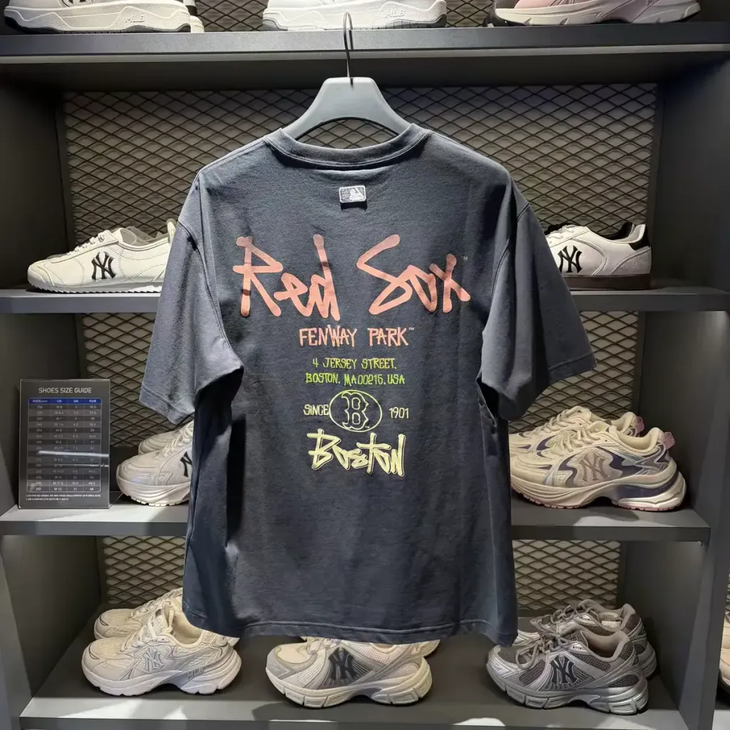 JuzBeauty_JuzBeautyMalaysia_JuzPretty_Authentic_Kbeauty_Malaysia_Skin_Care_Cosmetics_K-Beauty_Health_Care_korean_streetwear_US_Luxury_MLB Basic Street Color Letter Overfit Short Sleeve T-Shirt Tee 3ATSB1563 上衣20