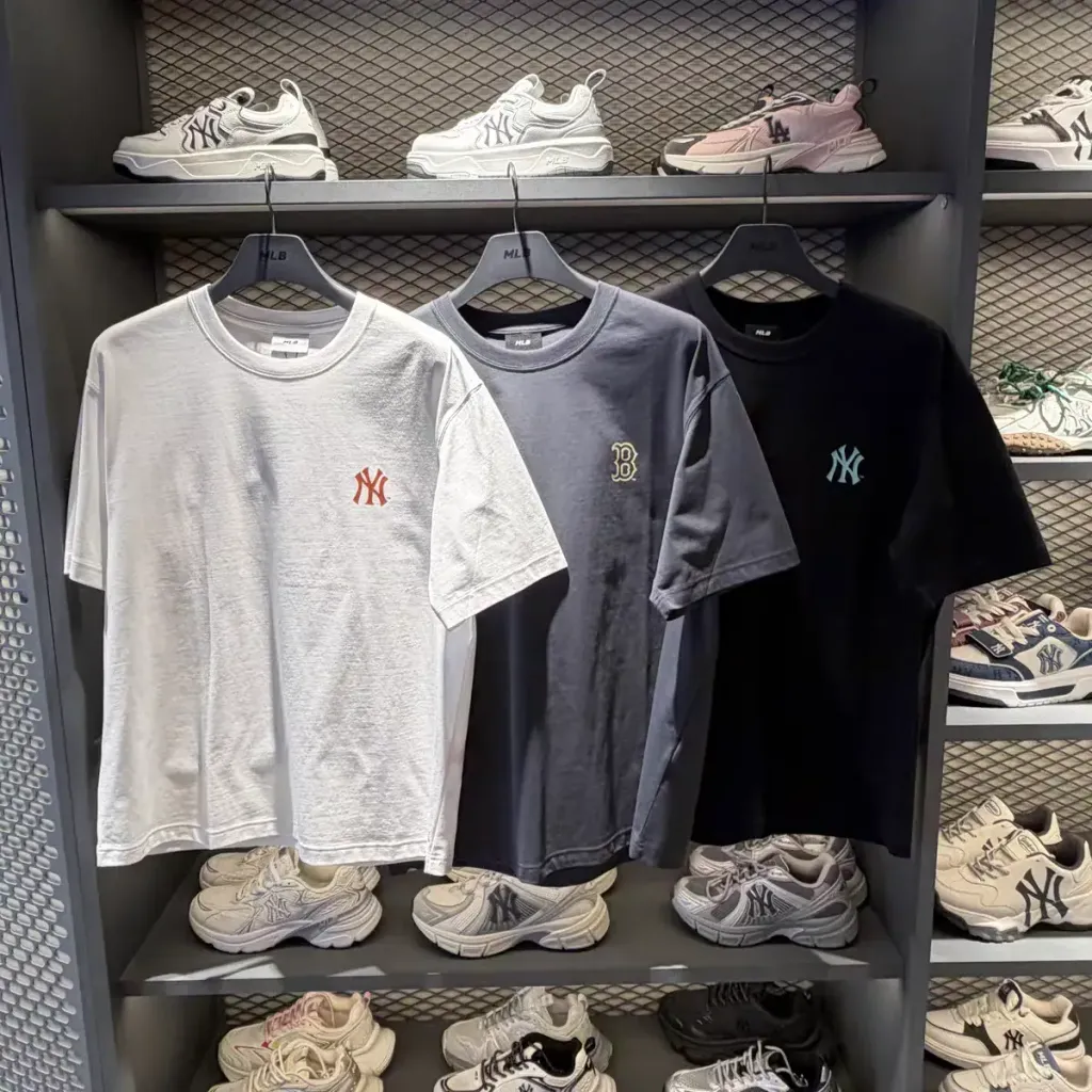 JuzBeauty_JuzBeautyMalaysia_JuzPretty_Authentic_Kbeauty_Malaysia_Skin_Care_Cosmetics_K-Beauty_Health_Care_korean_streetwear_US_Luxury_MLB Basic Street Color Letter Overfit Short Sleeve T-Shirt Tee 3ATSB1563 上衣17