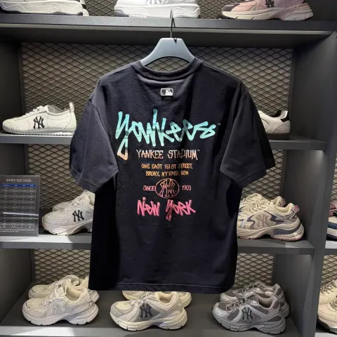 JuzBeauty_JuzBeautyMalaysia_JuzPretty_Authentic_Kbeauty_Malaysia_Skin_Care_Cosmetics_K-Beauty_Health_Care_korean_streetwear_US_Luxury_MLB Basic Street Color Letter Overfit Short Sleeve T-Shirt Tee 3ATSB1563 上衣19