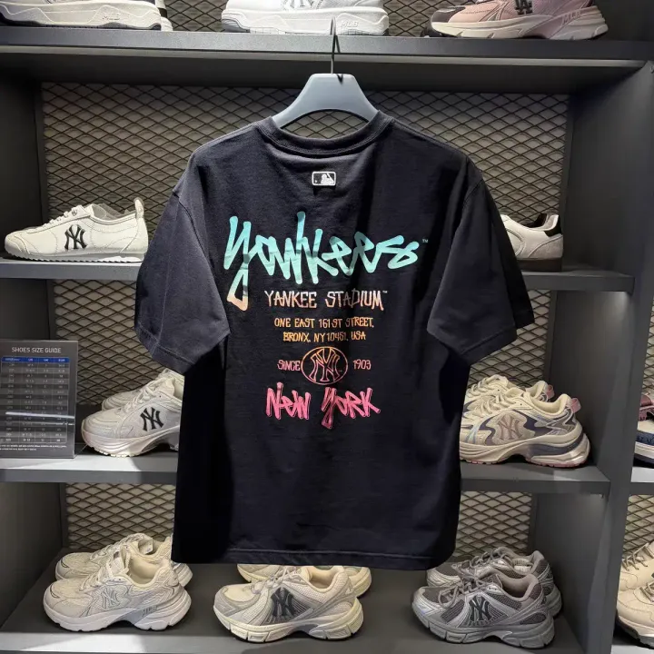 JuzBeauty_JuzBeautyMalaysia_JuzPretty_Authentic_Kbeauty_Malaysia_Skin_Care_Cosmetics_K-Beauty_Health_Care_korean_streetwear_US_Luxury_MLB Basic Street Color Letter Overfit Short Sleeve T-Shirt Tee 3ATSB1563 上衣19