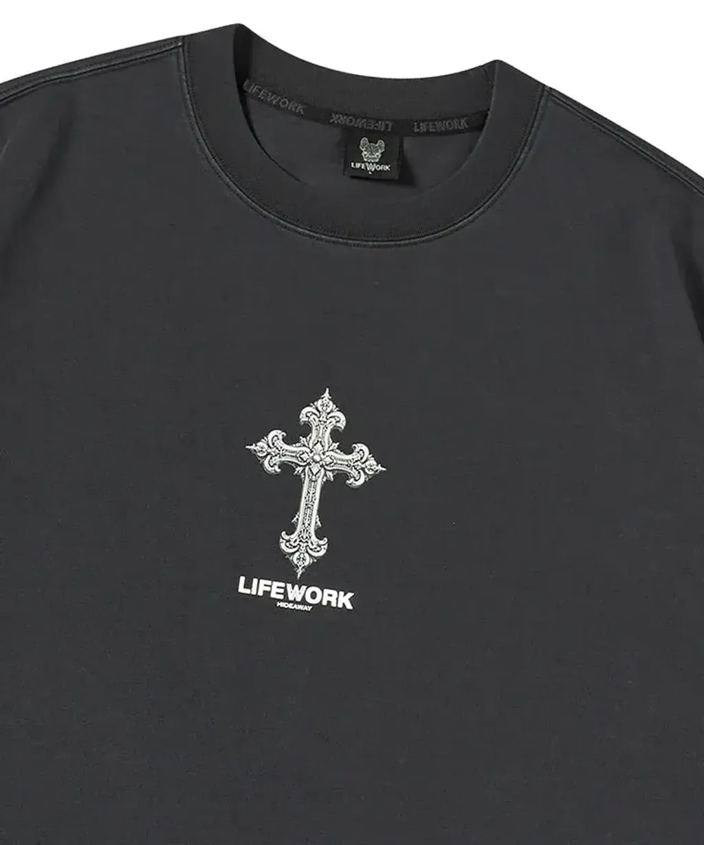 JuzBeauty_JuzBeautyMalaysia_JuzPretty_Authentic_Kbeauty_Malaysia_Skin_Care_Cosmetics_K-Beauty_Health_Care_korean_streetwear_US_Luxury_LIFEWORK Garment Chrome Short Sleeve T-Shirt Tee LW252TS416 上衣1