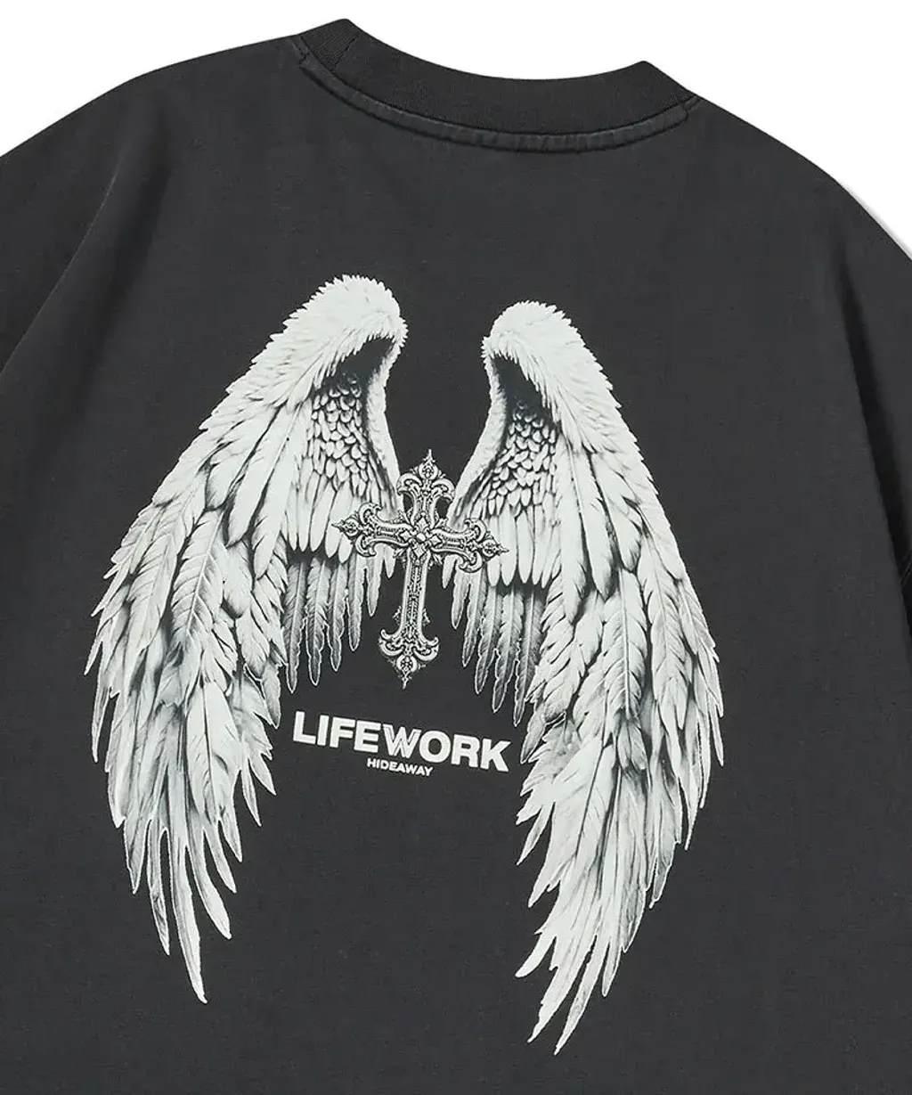 JuzBeauty_JuzBeautyMalaysia_JuzPretty_Authentic_Kbeauty_Malaysia_Skin_Care_Cosmetics_K-Beauty_Health_Care_korean_streetwear_US_Luxury_LIFEWORK Garment Chrome Short Sleeve T-Shirt Tee LW252TS416 上衣4