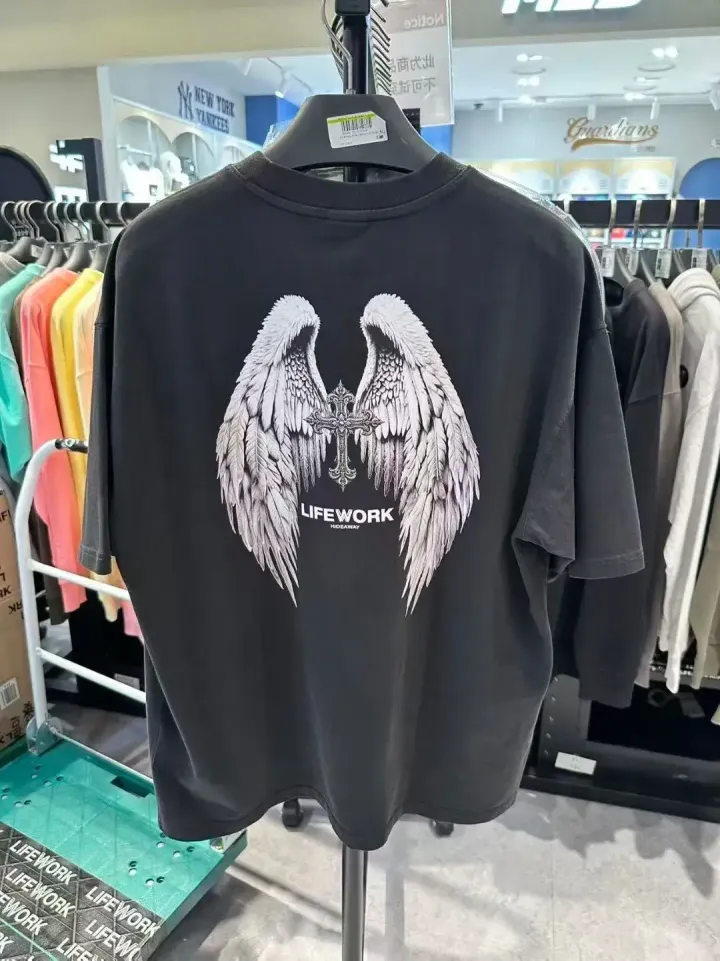 JuzBeauty_JuzBeautyMalaysia_JuzPretty_Authentic_Kbeauty_Malaysia_Skin_Care_Cosmetics_K-Beauty_Health_Care_korean_streetwear_US_Luxury_LIFEWORK Garment Chrome Short Sleeve T-Shirt Tee LW252TS416 上衣2