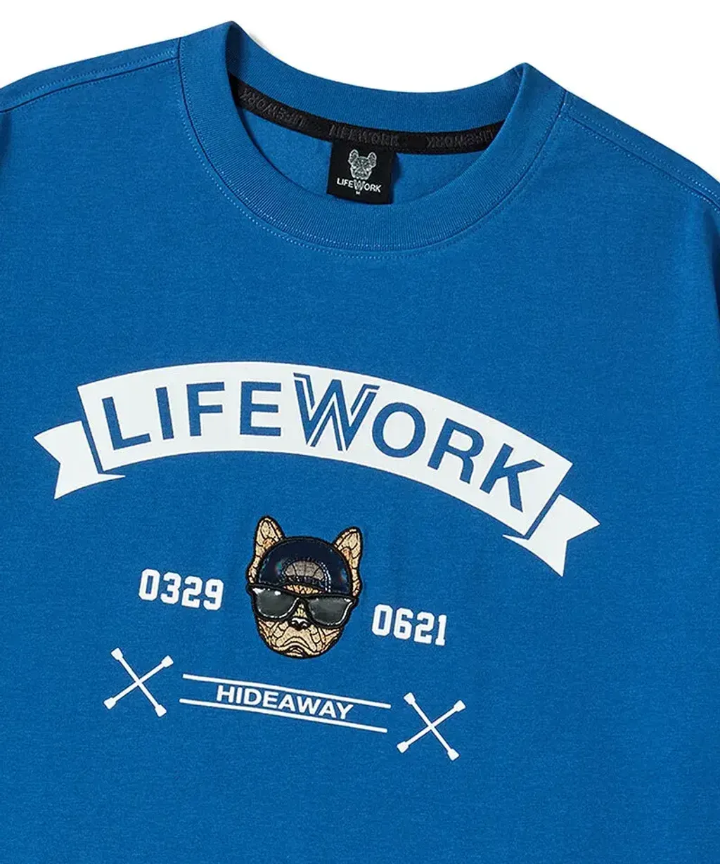 JuzBeauty_JuzBeautyMalaysia_JuzPretty_Authentic_Kbeauty_Malaysia_Skin_Care_Cosmetics_K-Beauty_Health_Care_korean_streetwear_US_Luxury_LIFEWORK Flag Hipdog Short Sleeve T-Shirt Tee LW252TS422 上衣6