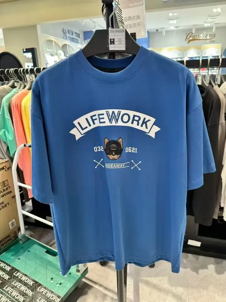JuzBeauty_JuzBeautyMalaysia_JuzPretty_Authentic_Kbeauty_Malaysia_Skin_Care_Cosmetics_K-Beauty_Health_Care_korean_streetwear_US_Luxury_LIFEWORK Flag Hipdog Short Sleeve T-Shirt Tee LW252TS422 上衣4
