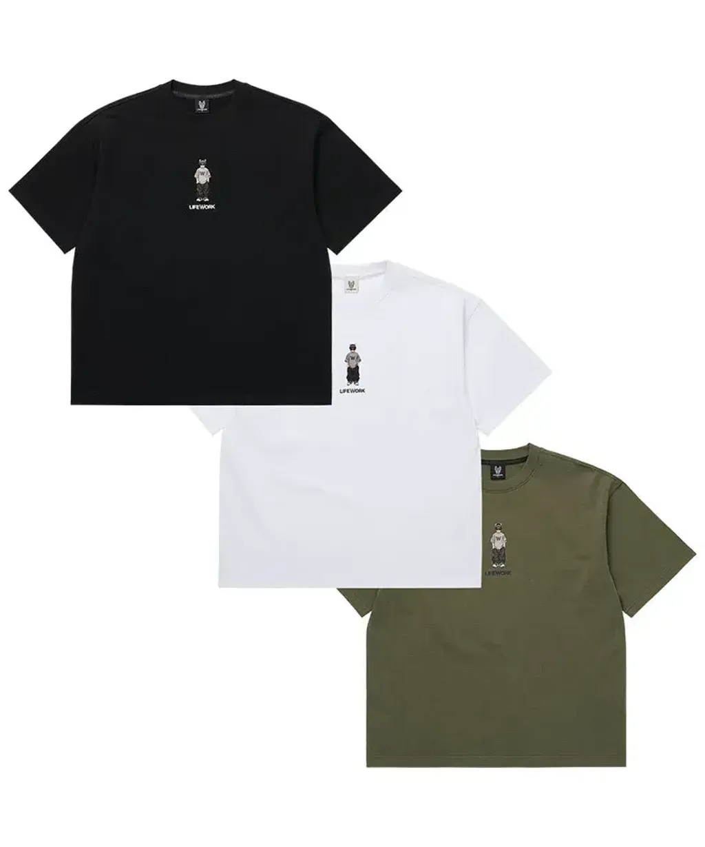 JuzBeauty_JuzBeautyMalaysia_JuzPretty_Authentic_Kbeauty_Malaysia_Skin_Care_Cosmetics_K-Beauty_Health_Care_korean_streetwear_US_Luxury_LIFEWORK Unisex Snap Hipdog Striped Short Sleeve T-Shirt Tee LW252TS422 上衣2