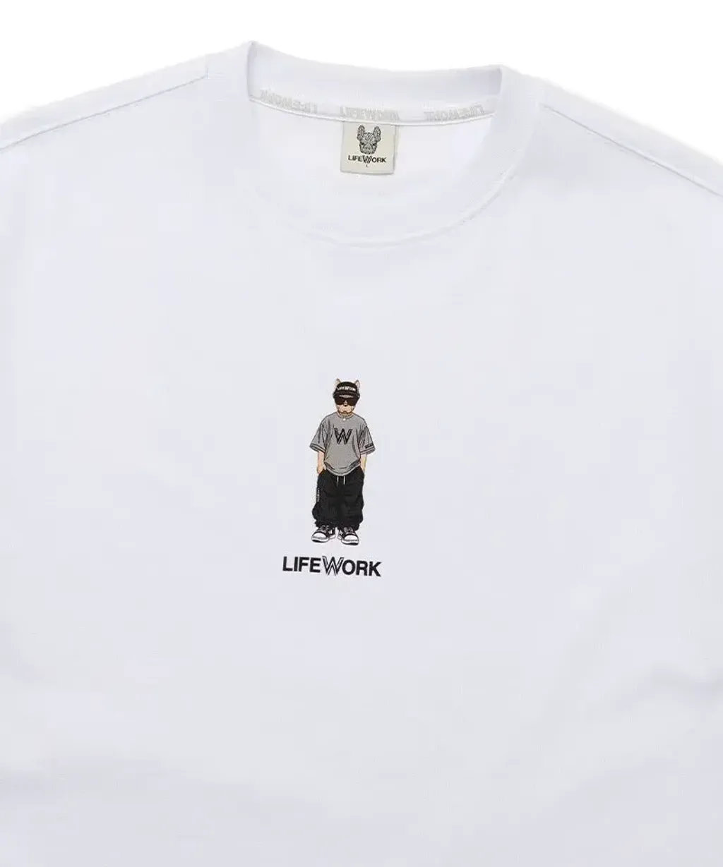 JuzBeauty_JuzBeautyMalaysia_JuzPretty_Authentic_Kbeauty_Malaysia_Skin_Care_Cosmetics_K-Beauty_Health_Care_korean_streetwear_US_Luxury_LIFEWORK Unisex Snap Hipdog Striped Short Sleeve T-Shirt Tee LW252TS422 上衣8