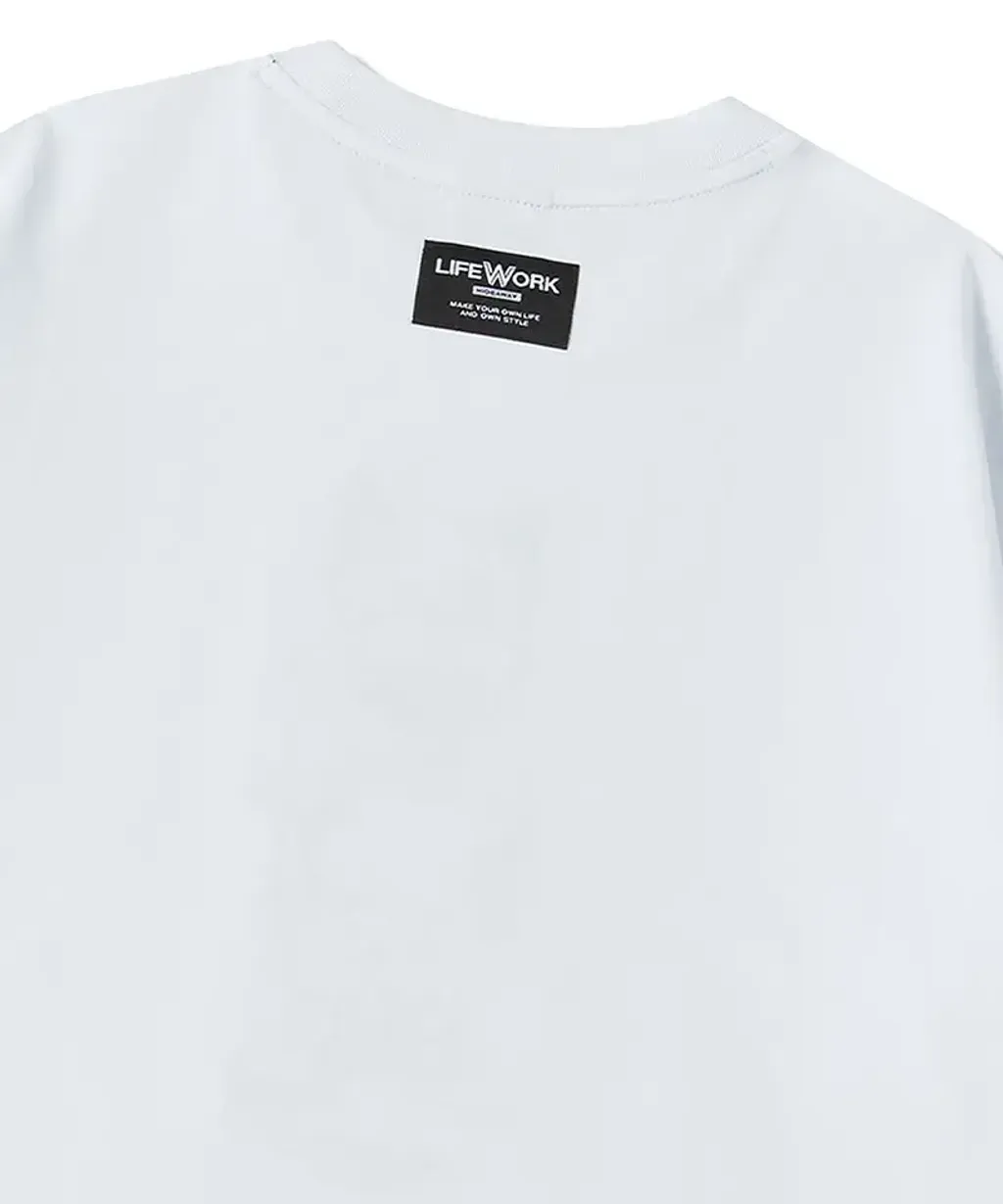 JuzBeauty_JuzBeautyMalaysia_JuzPretty_Authentic_Kbeauty_Malaysia_Skin_Care_Cosmetics_K-Beauty_Health_Care_korean_streetwear_US_Luxury_LIFEWORK Unisex Snap Hipdog Short Sleeve T-Shirt Tee LW252TS106 上衣2