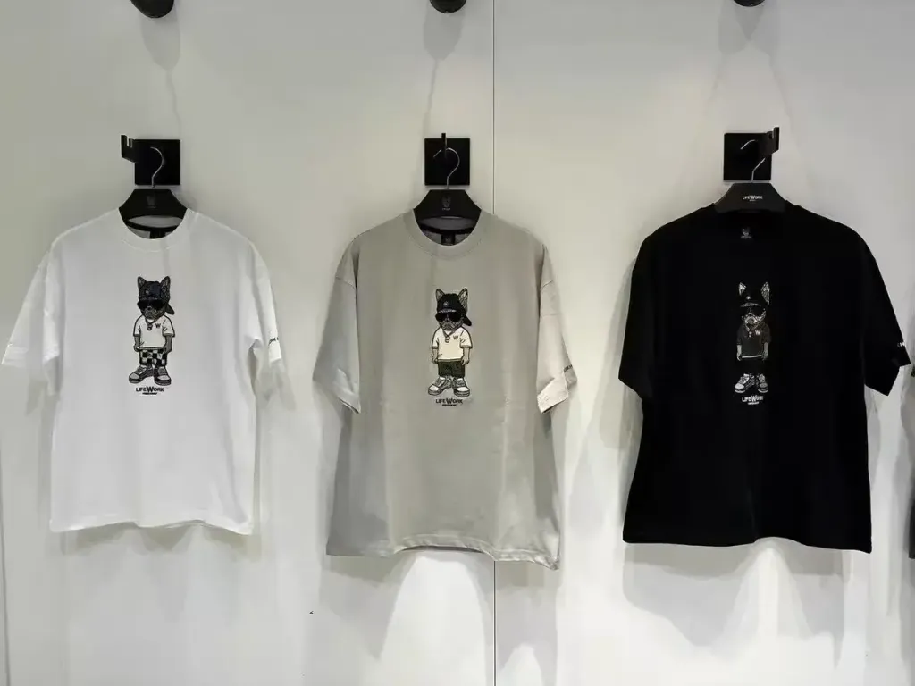 JuzBeauty_JuzBeautyMalaysia_JuzPretty_Authentic_Kbeauty_Malaysia_Skin_Care_Cosmetics_K-Beauty_Health_Care_korean_streetwear_US_Luxury_LIFEWORK Unisex Snap Hipdog Short Sleeve T-Shirt Tee LW252TS106 上衣15