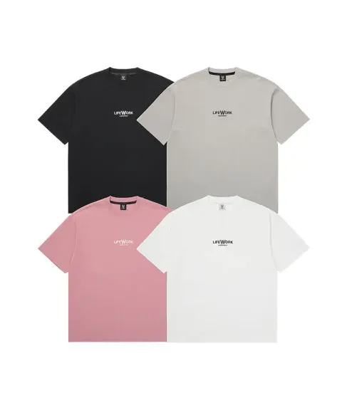 JuzBeauty_JuzBeautyMalaysia_JuzPretty_Authentic_Kbeauty_Malaysia_Skin_Care_Cosmetics_K-Beauty_Health_Care_korean_streetwear_US_Luxury_LIFEWORK Unisex Basic Mini Logo Short Sleeve T-Shirt Tee LW252TS118 上衣2