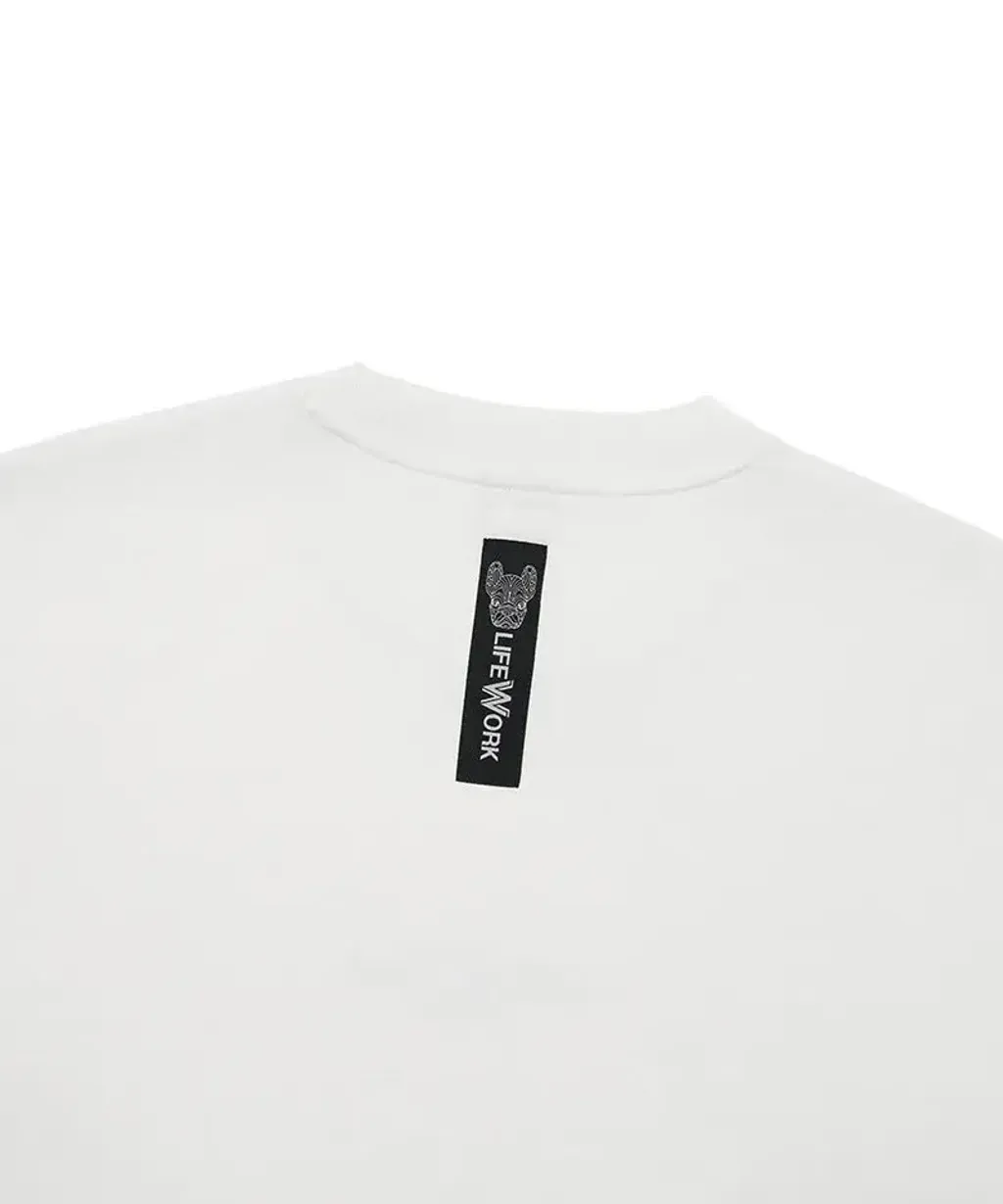 JuzBeauty_JuzBeautyMalaysia_JuzPretty_Authentic_Kbeauty_Malaysia_Skin_Care_Cosmetics_K-Beauty_Health_Care_korean_streetwear_US_Luxury_LIFEWORK Unisex Basic Mini Logo Short Sleeve T-Shirt Tee LW252TS118 上衣1