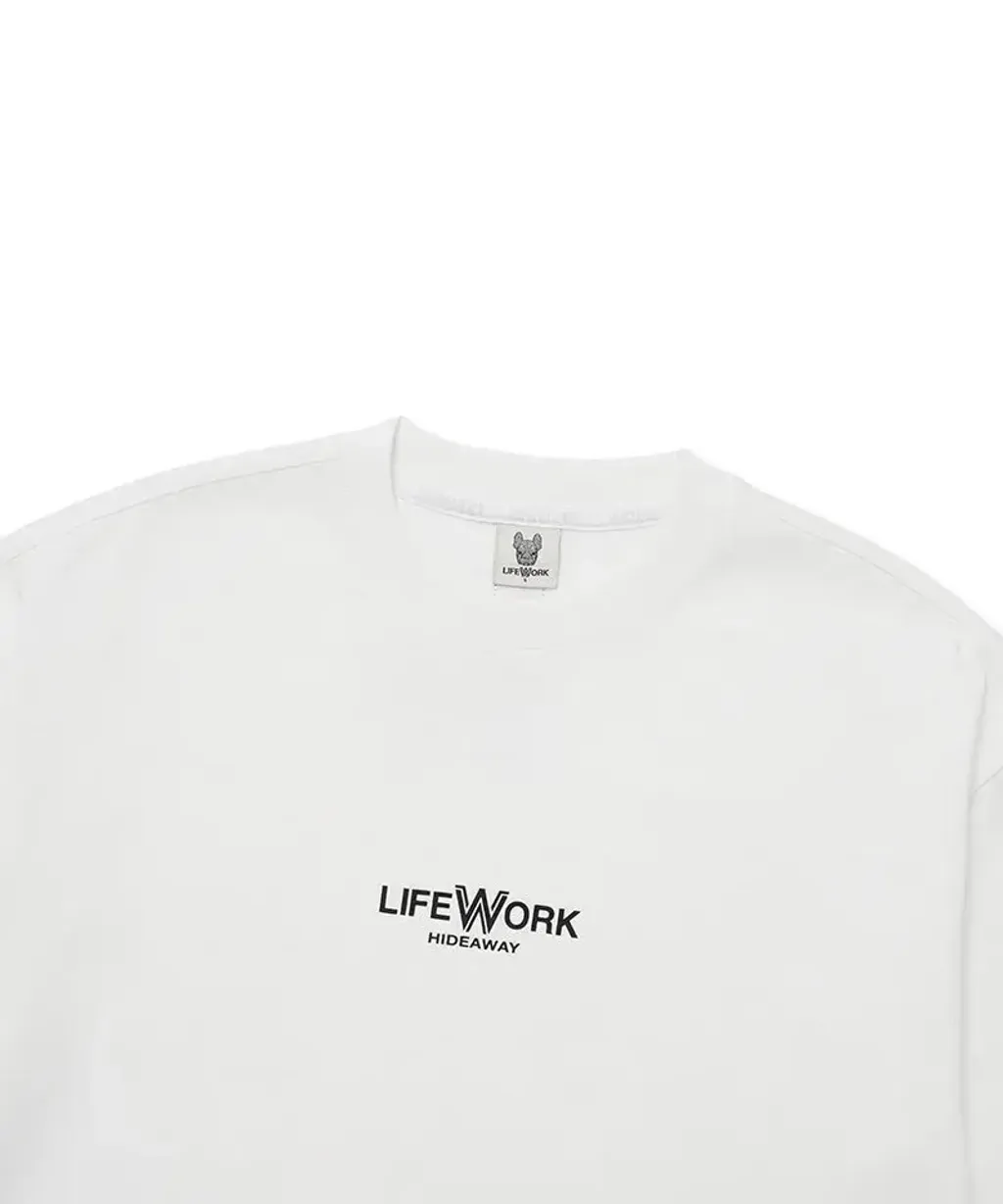 JuzBeauty_JuzBeautyMalaysia_JuzPretty_Authentic_Kbeauty_Malaysia_Skin_Care_Cosmetics_K-Beauty_Health_Care_korean_streetwear_US_Luxury_LIFEWORK Unisex Basic Mini Logo Short Sleeve T-Shirt Tee LW252TS118 上衣3