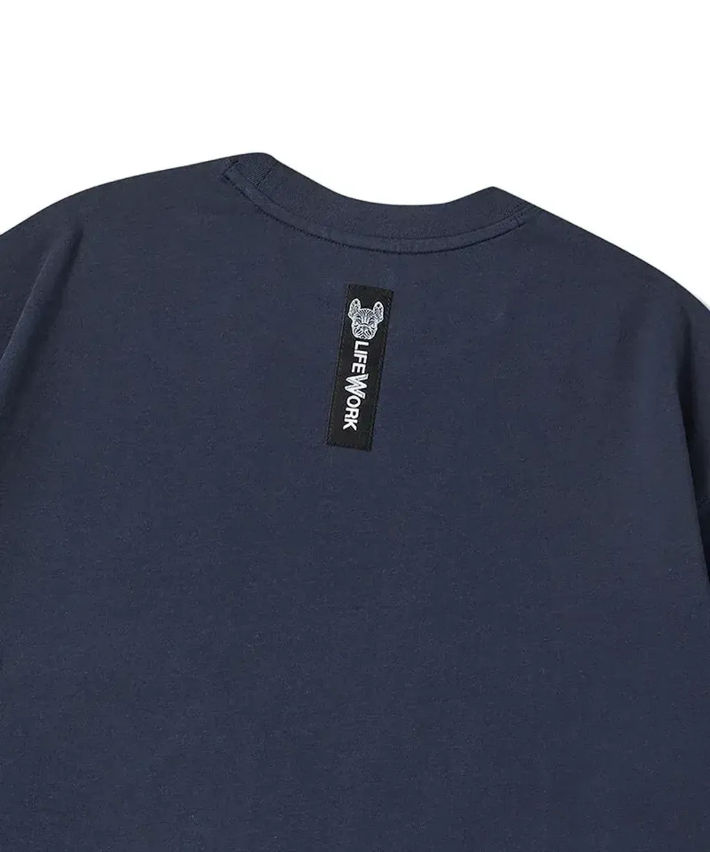 JuzBeauty_JuzBeautyMalaysia_JuzPretty_Authentic_Kbeauty_Malaysia_Skin_Care_Cosmetics_K-Beauty_Health_Care_korean_streetwear_US_Luxury_LIFEWORK Duffle Bag Hip Dog Applique Short Sleeve T-Shirt Tee LW252TS428 上衣2