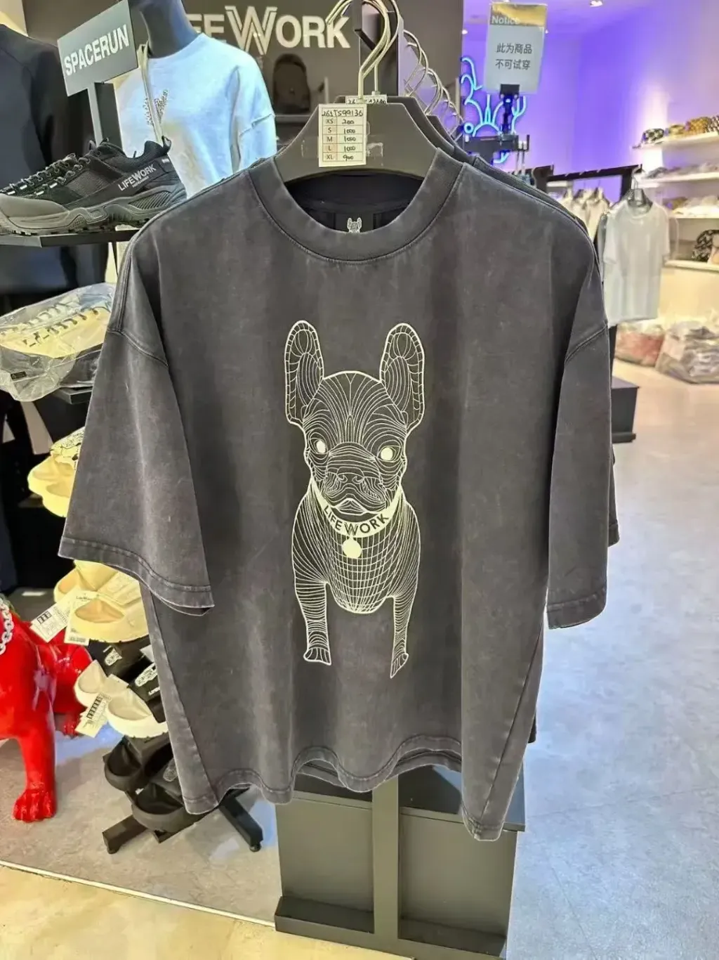 JuzBeauty_JuzBeautyMalaysia_JuzPretty_Authentic_Kbeauty_Malaysia_Skin_Care_Cosmetics_K-Beauty_Health_Care_korean_streetwear_US_Luxury_LIFEWORK Garment-dyed Big Radog Short Sleeve T-Shirt Tee LW265TS991 上衣7