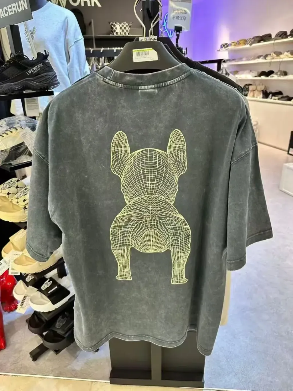 JuzBeauty_JuzBeautyMalaysia_JuzPretty_Authentic_Kbeauty_Malaysia_Skin_Care_Cosmetics_K-Beauty_Health_Care_korean_streetwear_US_Luxury_LIFEWORK Garment-dyed Big Radog Short Sleeve T-Shirt Tee LW265TS991 上衣4