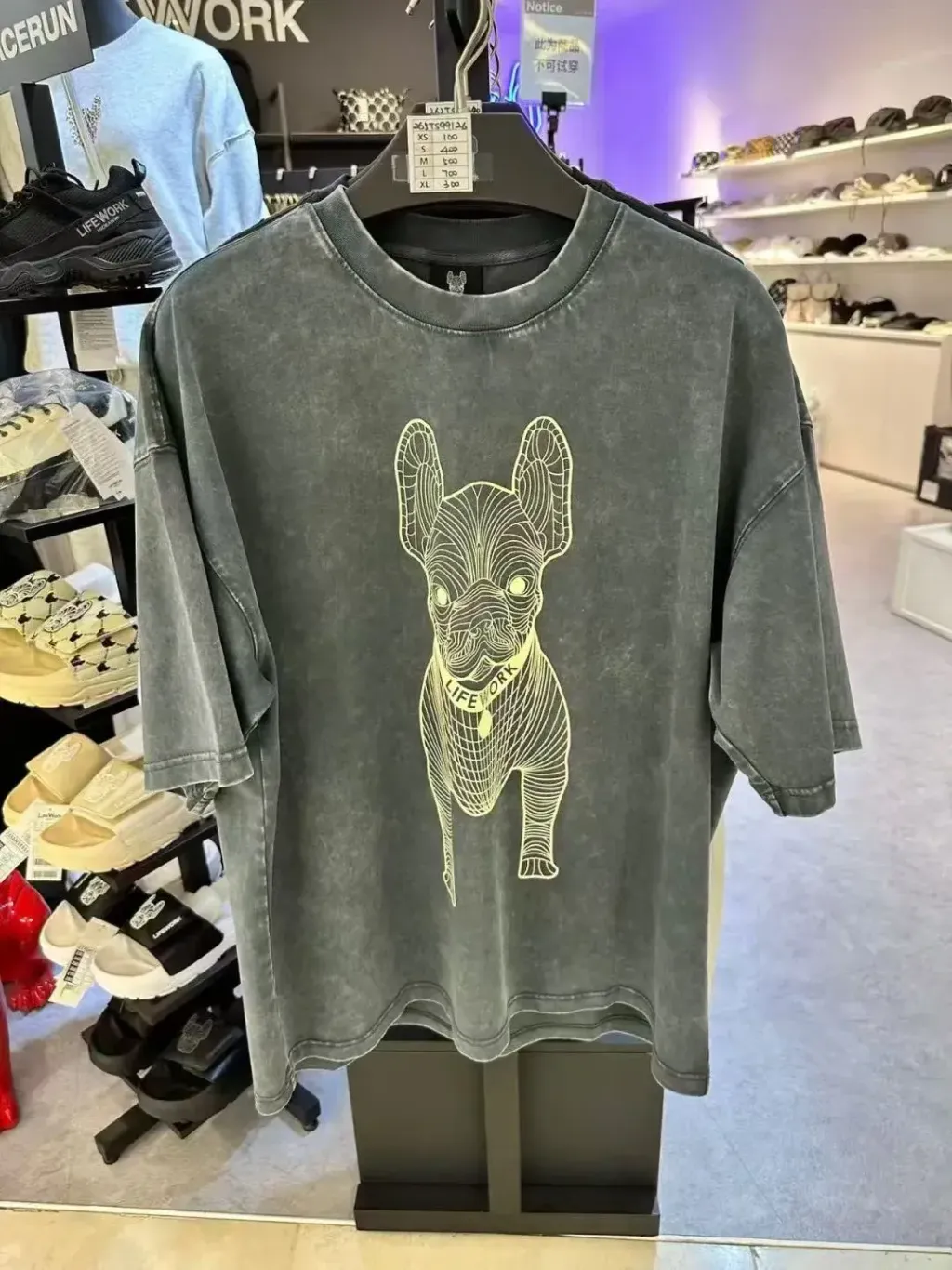 JuzBeauty_JuzBeautyMalaysia_JuzPretty_Authentic_Kbeauty_Malaysia_Skin_Care_Cosmetics_K-Beauty_Health_Care_korean_streetwear_US_Luxury_LIFEWORK Garment-dyed Big Radog Short Sleeve T-Shirt Tee LW265TS991 上衣5