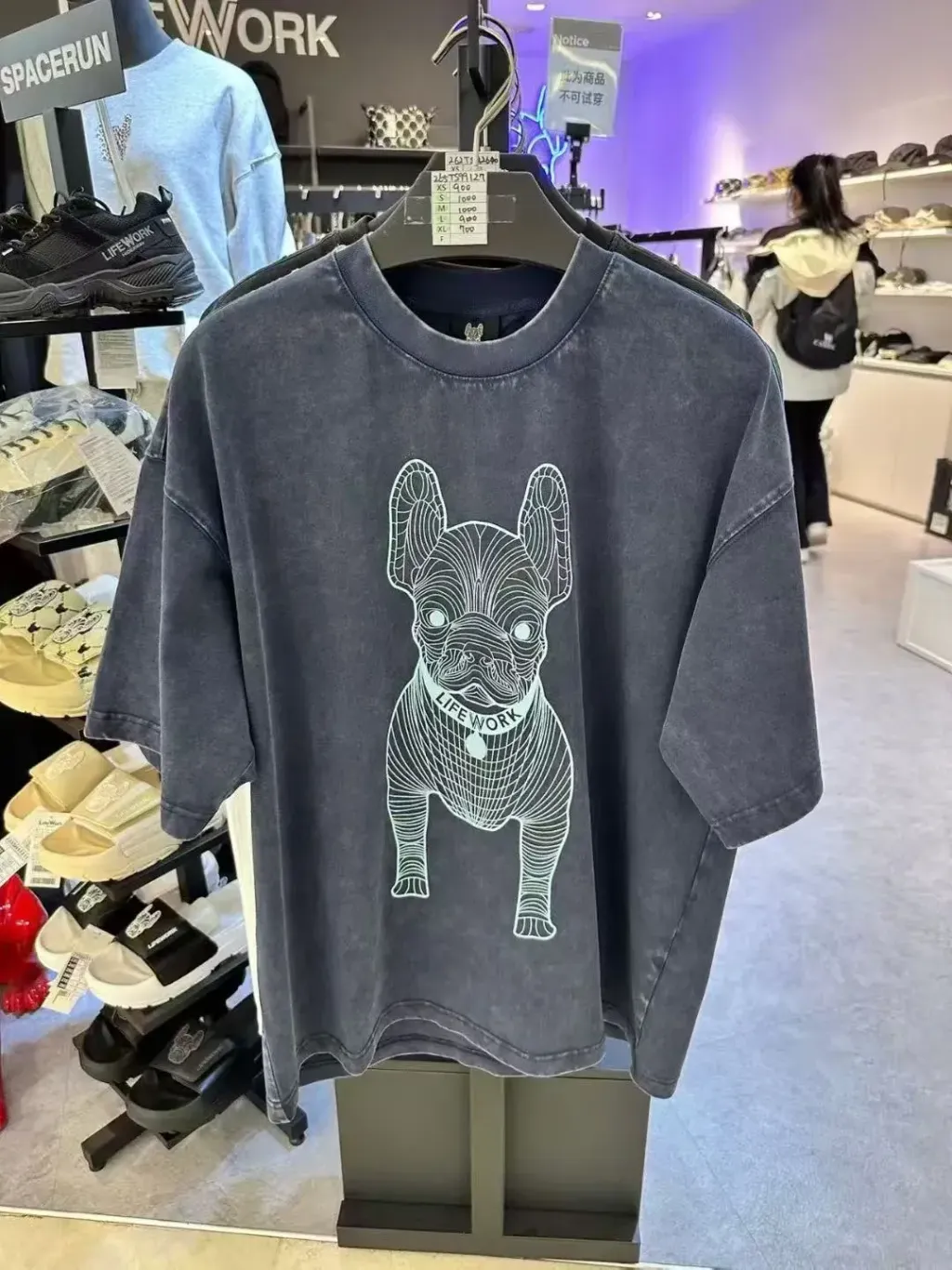 JuzBeauty_JuzBeautyMalaysia_JuzPretty_Authentic_Kbeauty_Malaysia_Skin_Care_Cosmetics_K-Beauty_Health_Care_korean_streetwear_US_Luxury_LIFEWORK Garment-dyed Big Radog Short Sleeve T-Shirt Tee LW265TS991 上衣3