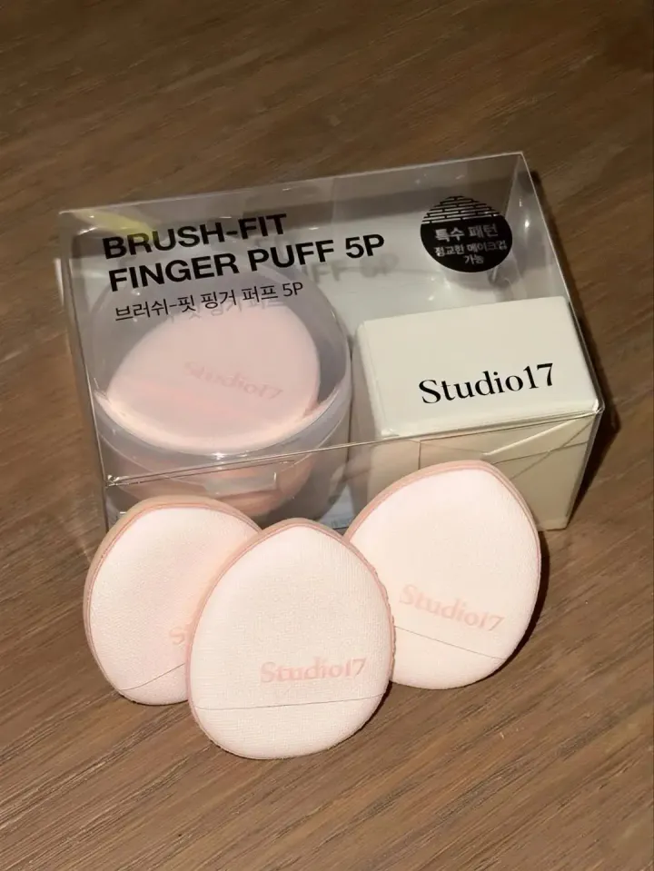 JuzBeauty_JuzBeautyMalaysia_JuzPretty_Authentic_Kbeauty_Malaysia_Skin_Care_Cosmetics_K-beauty_Health_Care_korean_streetwear_STUDIO17 Brush Fit Puff STUDIO 17 迷你水滴形气垫手指粉扑1