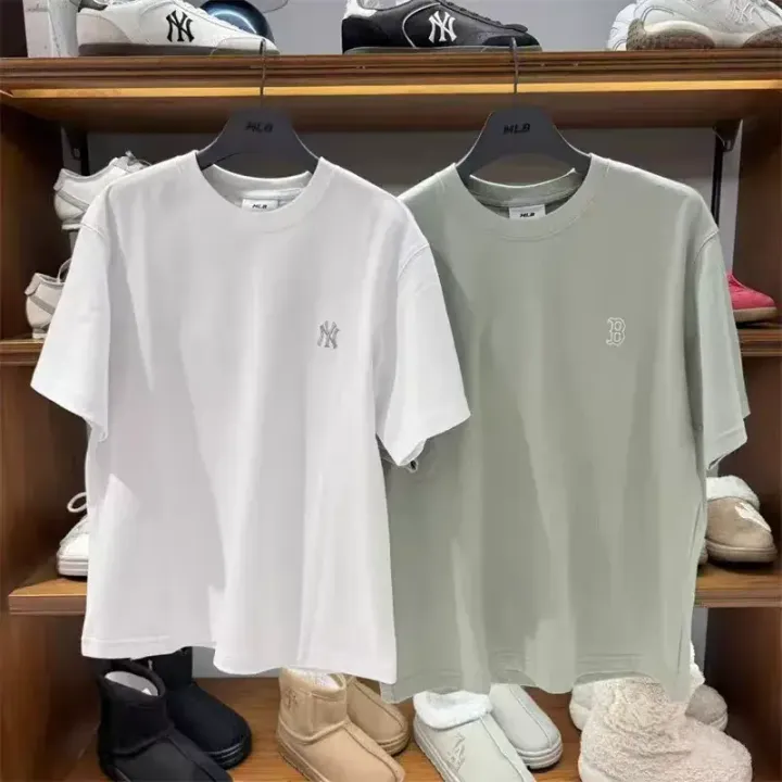 JuzBeauty_JuzBeautyMalaysia_JuzPretty_Authentic_Kbeauty_Malaysia_Skin_Care_Cosmetics_K-Beauty_Health_Care_korean_streetwear_US_Luxury_MLB Basic Heavyweight Oversized Short-sleeve T-shirt Tee 3ATSB0263 上衣