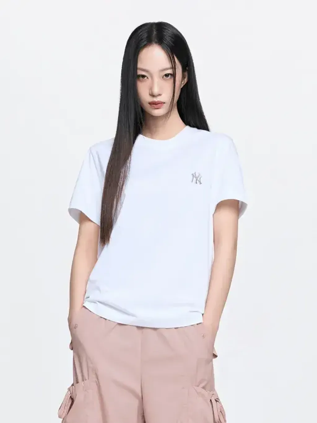 JuzBeauty_JuzBeautyMalaysia_JuzPretty_Authentic_Kbeauty_Malaysia_Skin_Care_Cosmetics_K-Beauty_Health_Care_korean_streetwear_US_Luxury_MLB Basic Comfortable Fit Short Sleeve T-Shirt Tee 3ATSB0163 上衣2