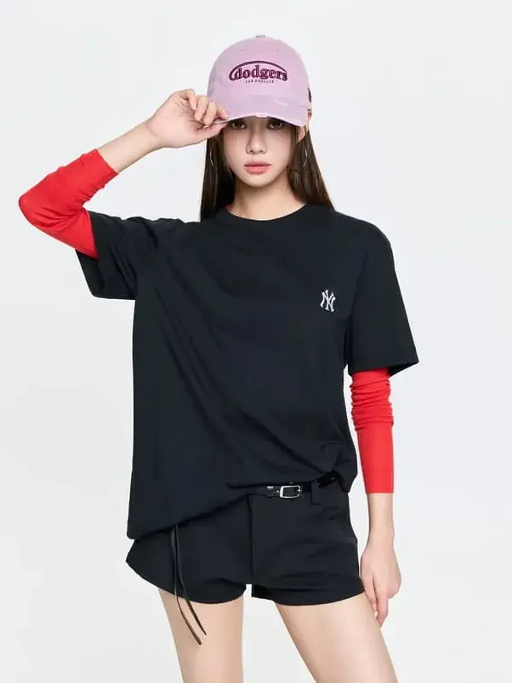 JuzBeauty_JuzBeautyMalaysia_JuzPretty_Authentic_Kbeauty_Malaysia_Skin_Care_Cosmetics_K-Beauty_Health_Care_korean_streetwear_US_Luxury_MLB Basic Comfortable Fit Short Sleeve T-Shirt Tee 3ATSB0163 上衣26