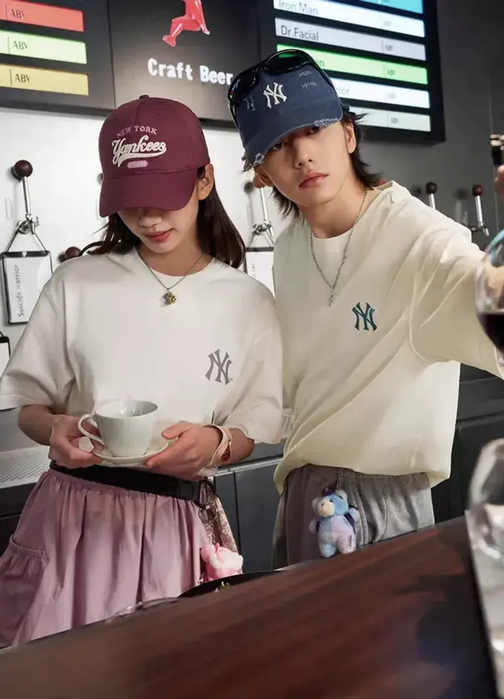 JuzBeauty_JuzBeautyMalaysia_JuzPretty_Authentic_Kbeauty_Malaysia_Skin_Care_Cosmetics_K-Beauty_Health_Care_korean_streetwear_US_Luxury_MLB Vintage Denim-like Monogram Big Lux Oversized Short Sleeve T-Shirt Tee 3ATSM0663 上衣38